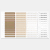 Neutrales Siegel mit verstopftem Kerzen Etiketten (Blatt)