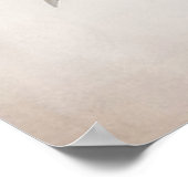 Neutrales skandinavisches Muster des Blumenstraums Poster (Ecke)