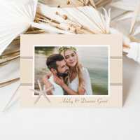 Neutrales Starfish Beach Wedding Foto