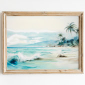 Neutrales Strandfarbenlackieren Poster