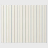 Neutrales Streifenmuster Boho Erdig Minimal Modern Geschenkpapier (Flach)