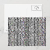 neutrales Strickwerk Postkarte (Vorne/Hinten)