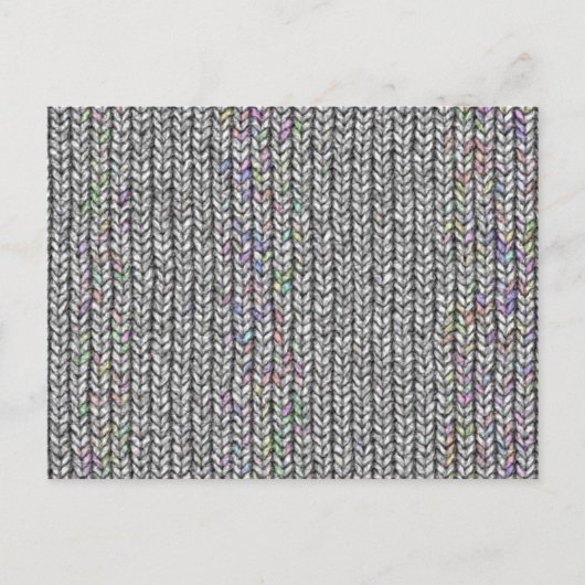 neutrales Strickwerk Postkarte (Vorderseite)