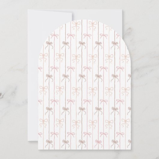 Neutrales Tan Blush Pink Whimsisches Brautparty Einladung (Rückseite)