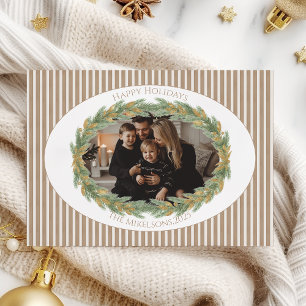 Neutrales Tannenkränze Foto Weihnachten