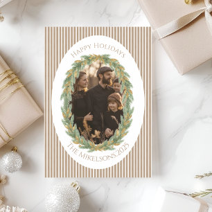 Neutrales Tannenkränze Foto Weihnachten