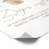 Neutrales Teddy Bear Baby Dusche Windelwanne Poster (Ecke)