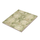 Neutrales Teddybär-Nursery-Zimmer Beige Muster (2) Fliese (Seite)