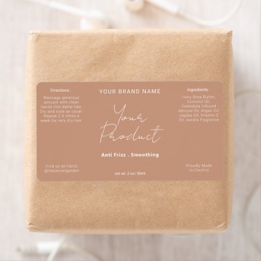 Neutrales Terracotta Einfaches, modernes Script-Pr (Insitu)