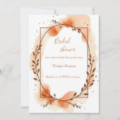 Neutrales Terrakotta Rustikales Brautparty Einladung (Vorderseite)