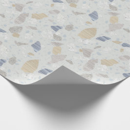 Neutrales Terrazzo-Fliesen-Druck-Packpapier Geschenkpapier