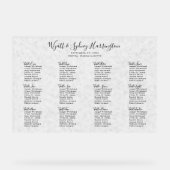 Neutrales Thema Opaque Hochzeitssitzdiagramm Acrylschild (Vorderseite)