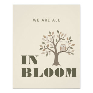 Neutrales, trendiges Schulplakat   Homeschool-Deko Poster