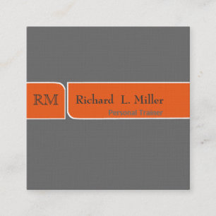 Neutrales Trendy schlichtes modernes gebrochenes Quadratische Visitenkarte