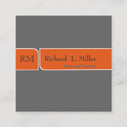 Neutrales Trendy schlichtes modernes gebrochenes Quadratische Visitenkarte (Vorderseite)