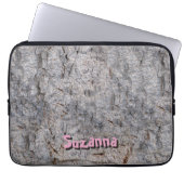 Neutrales tropisches Baum-Barken-Foto mit Laptopschutzhülle (Vorderseite)