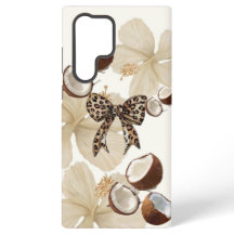 Neutrales Tropisches Hibiskus- und Kokosnuss-Handy