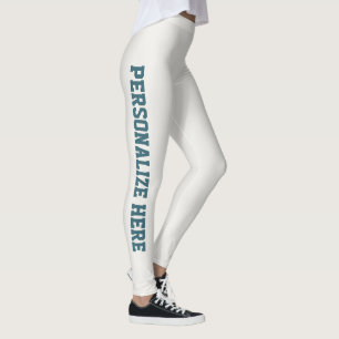 Neutrales Türkis Personalisierte Niedliche Mama Lu Leggings