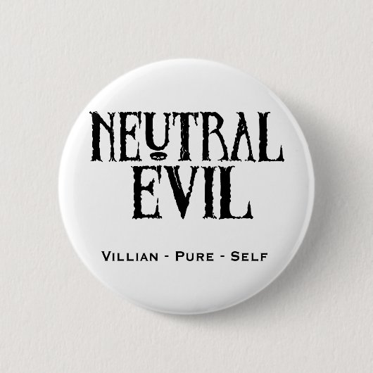 "Neutrales Übel " Button (Vorderseite)