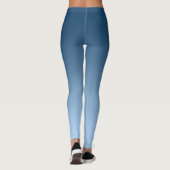 Neutrales und schlichtes Steigungs-Blau Leggings (Rückseite)