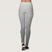 Neutrales und schlichtes Steigungs-Grau Leggings (Rückseite)