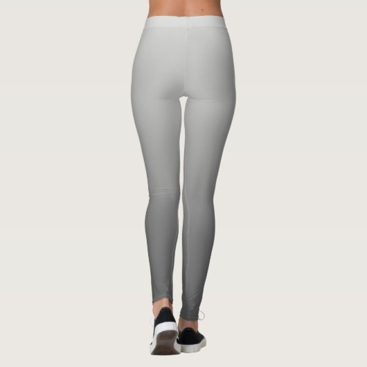 Neutrales und schlichtes Steigungs-Grau Leggings (Rückseite)