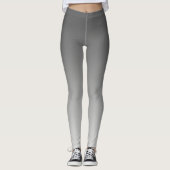 Neutrales und schlichtes Steigungs-Grau Leggings (Vorderseite)