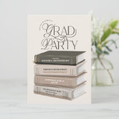 Neutrales und weiches Party Einladung (Stehend Vorderseite)