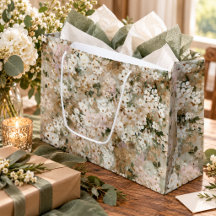 Neutrales Vintage-Weiß-Wildblumen-Blumenmuster