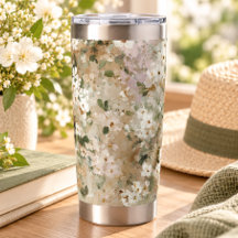 Neutrales Vintage Weiße Wildblumen Floral