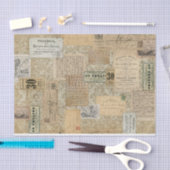 Neutrales Vintages Ephemeratpapier Seidenpapier (Handwerk)