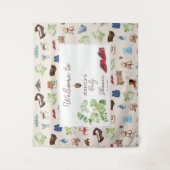 Neutrales Vintages Kinderzimmer Spielzeug Babydusc Wandteppich (Vorderseite)