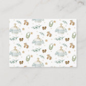 Neutrales Vintages Spielzeug Begleitkarte (Rückseite)