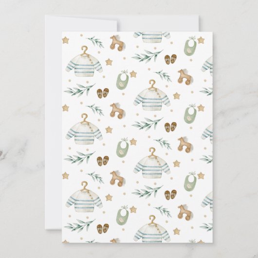 Neutrales Vintages Spielzeug — Party Einladung (Rückseite)