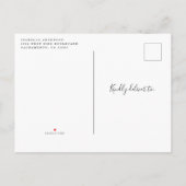 Neutrales Wald als virtuelles Baby-Dusche Einladungspostkarte (Rückseite)