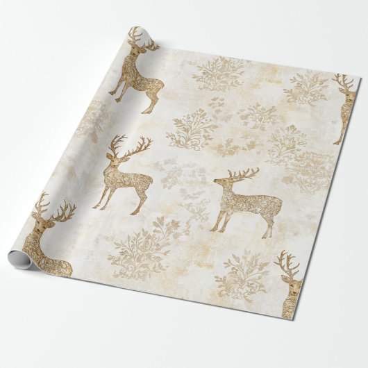 Neutrales Waldrehmuster Geschenkpapier (Ungerollt)
