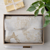 Neutrales Waldrehmuster Seidenpapier (Geschenk)