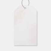 Neutrales Wasserfarben- und Goldkreuz | Taufe Geschenkanhänger (Rückseite)