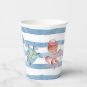 Neutrales Wasserfarbenfroh des nautischen Geschlec Pappbecher (Rechts)