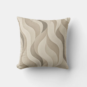 Neutrales Wavy Stripe Wurfkissen Kissen