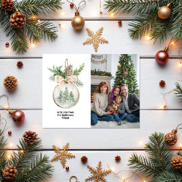 Neutrales Weihnachtsbaum Feiertagspostkarte