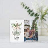 Neutrales Weihnachtsbaum Feiertagspostkarte (Stehend Vorderseite)