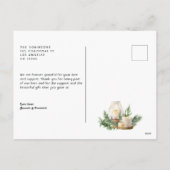 Neutrales Weihnachtsbaum Feiertagspostkarte (Rückseite)