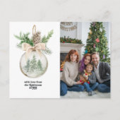 Neutrales Weihnachtsbaum Feiertagspostkarte (Vorderseite)