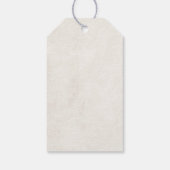 Neutrales Weihnachtsgeschenk-Tag mit Ornament Geschenkanhänger (Rückseite)