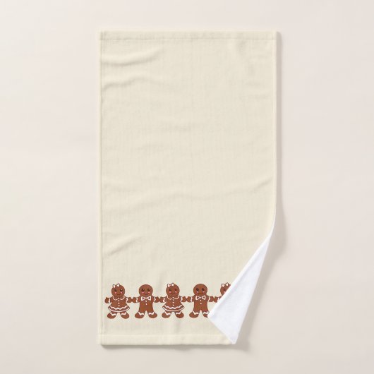 Neutrales Weihnachtsgingerbrot Badehandtücher Set  (Handtuch)