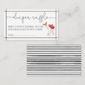 Neutrales Windeln-Raffel E Begleitkarte (Vorne/Hinten)