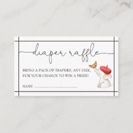 Neutrales Windeln-Raffel E Begleitkarte