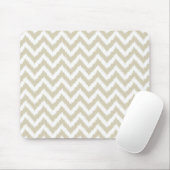 Neutrales Zickzack Muster TANs Mousepad (Mit Mouse)