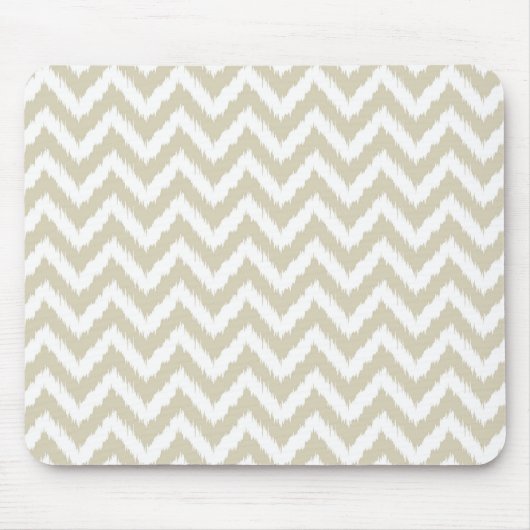 Neutrales Zickzack Muster TANs Mousepad (Vorne)